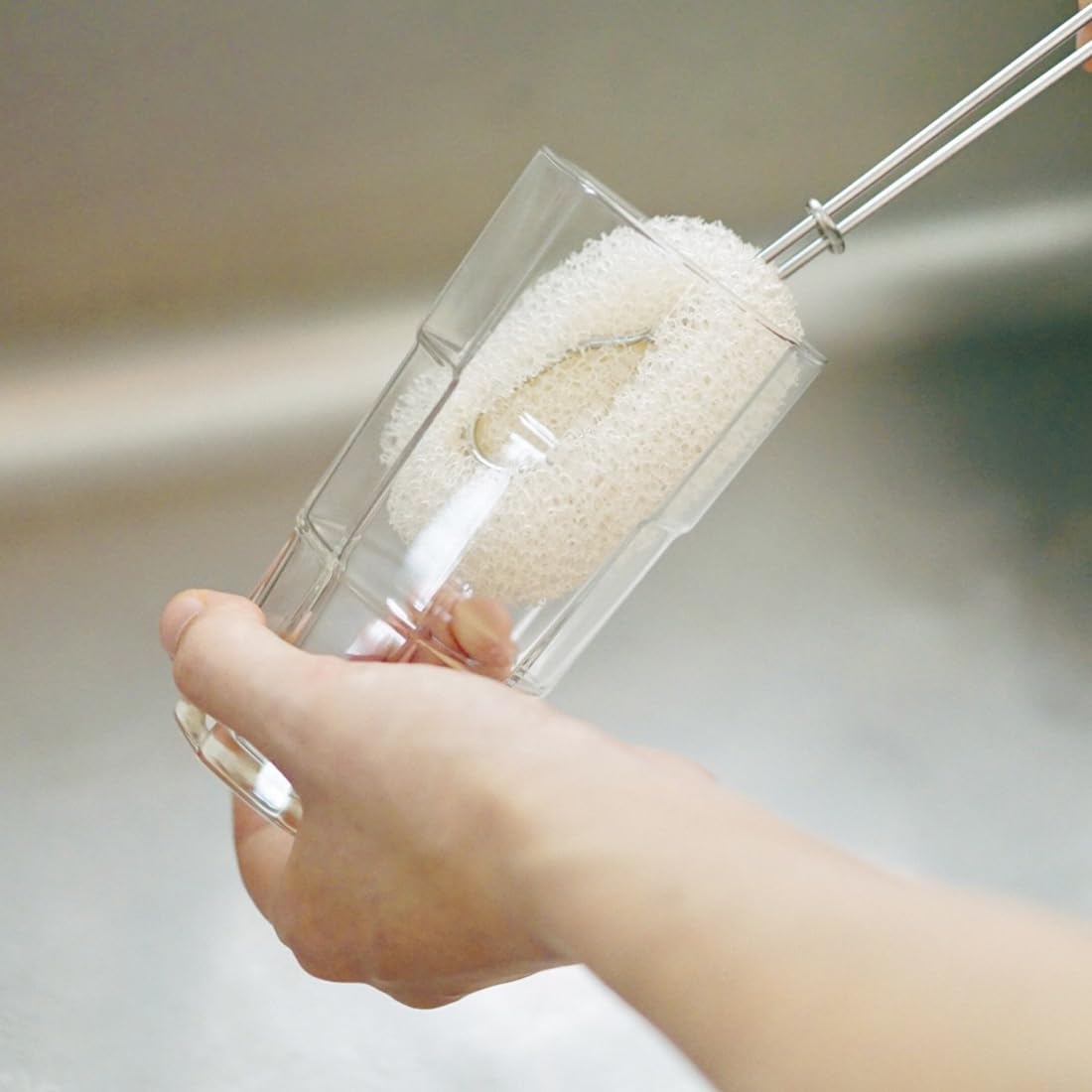 Skater Basic Bottle Washing Kitchen Sponge with Stick Kspst1 Scrubber- Japan Figure Store - #1 Bring To You The Best Japanese Goods