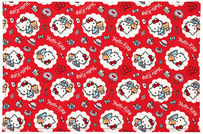 Skater Hello Kitty Large Fashionable Girl Placemat 60x40cm with Name Tag - Sanrio LTM1-A- Japan Figure Store - #1 Bring To You The Best Japanese Goods