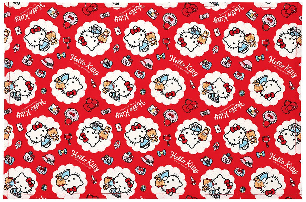 Skater Hello Kitty Large Fashionable Girl Placemat 60x40cm with Name Tag - Sanrio LTM1-A- Japan Figure Store - #1 Bring To You The Best Japanese Goods