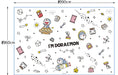 Doraemon Space Walk Skater Leisure Sheet S Size 60x90cm - Sanrio Vs1-A- Japan Figure Store - #1 Bring To You The Best Japanese Goods