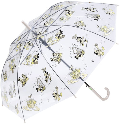 Skater Disney Mickey Mouse Long Umbrella for Adults 60cm Vinyl - UBV4-A- Japan Figure Store - #1 Bring To You The Best Japanese Goods
