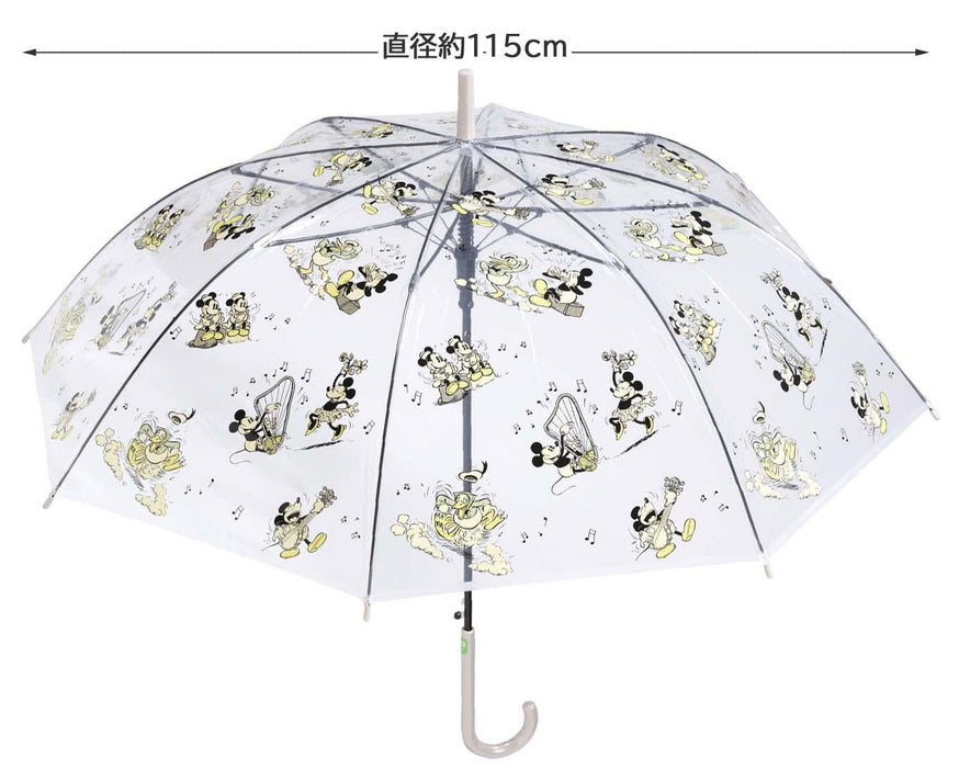 Skater Disney Mickey Mouse Long Umbrella for Adults 60cm Vinyl - UBV4-A- Japan Figure Store - #1 Bring To You The Best Japanese Goods