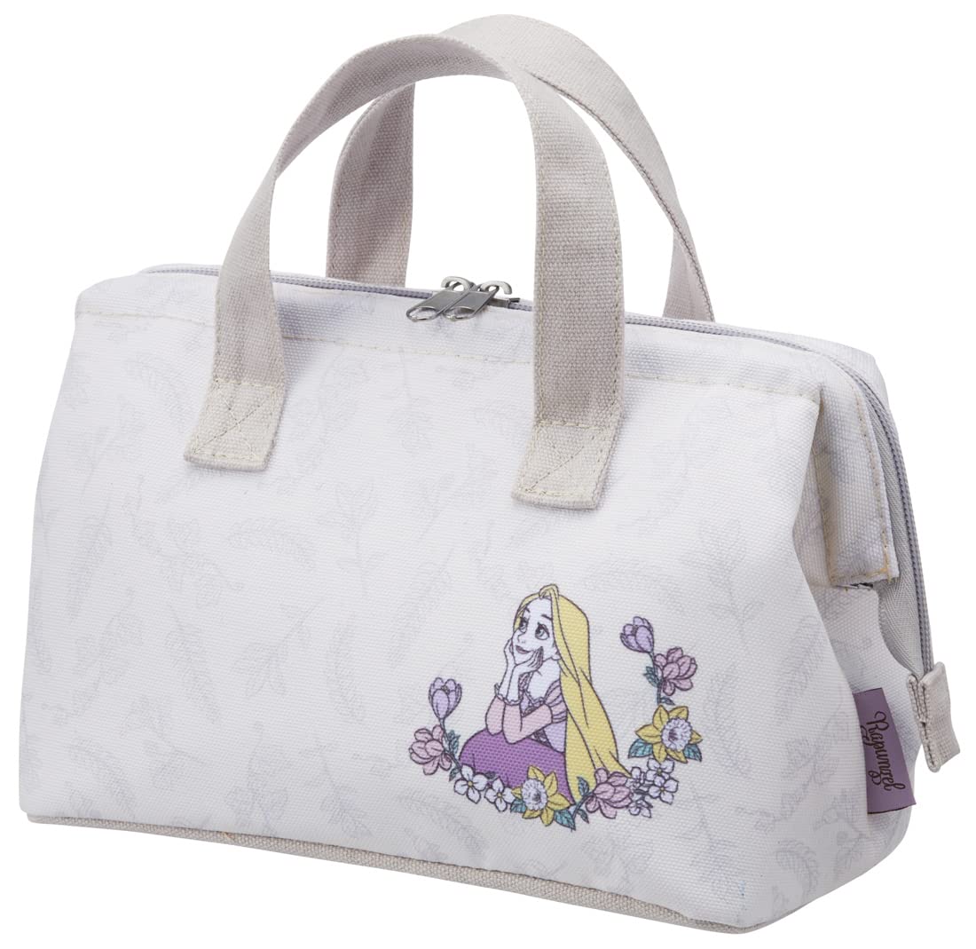 Skater Disney Rapunzel Botanical Canvas Insulated Lunch Bag Handbag Size 22x12x16cm- Japan Figure Store - #1 Bring To You The Best Japanese Goods