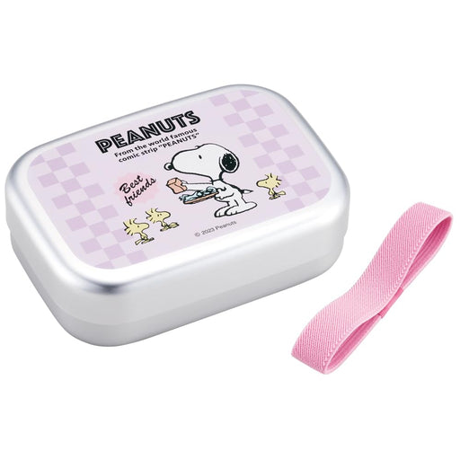 Skater Kids Lunch Box 370ml Aluminum with Belt Snoopy 80s Cafe Japan Made- Japan Figure Store - #1 Bring To You The Best Japanese Goods