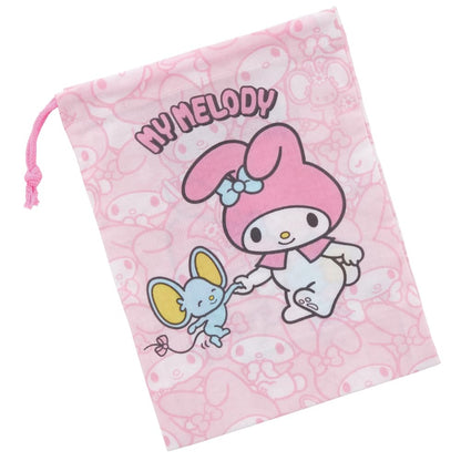 Skater My Melody Ushirou Shiro Sanrio Lunch Box Cup Bag Kb63-A- Japan Figure Store - #1 Bring To You The Best Japanese Goods