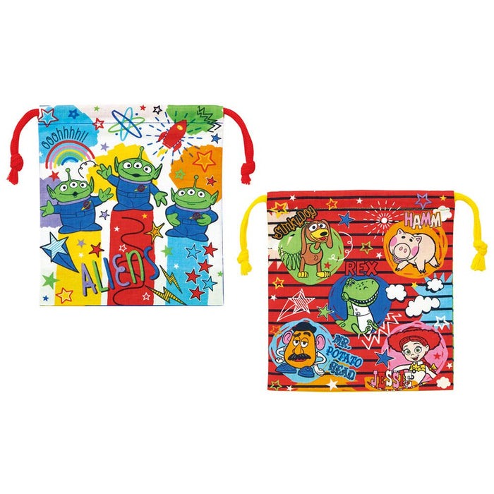 Skater Disney Toy Story 22 Lunch Box Drawstring Bag for Boys Set of 2 Made in Japan- Japan Figure Store - #1 Bring To You The Best Japanese Goods