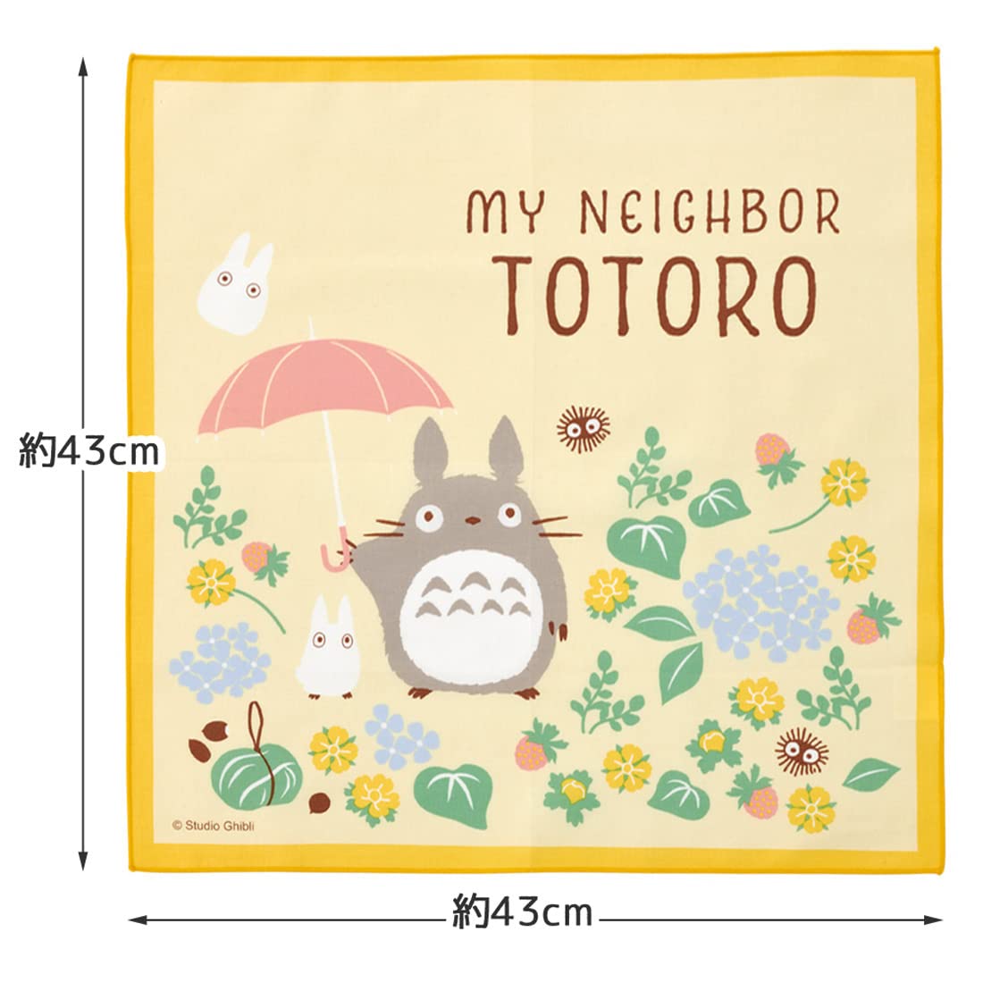 Skater Totoro Walking Path Lunch Box with 43x43cm Cloth Made in Japan- Japan Figure Store - #1 Bring To You The Best Japanese Goods