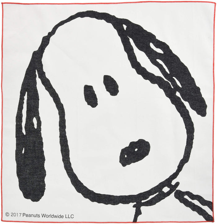 Skater Snoopy Face Lunch Box with 43x43cm Cloth Made in Japan- Japan Figure Store - #1 Bring To You The Best Japanese Goods