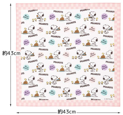 Skater Kids Lunch Cloth 43x43cm Snoopy 80s Cafe Japan Made- Japan Figure Store - #1 Bring To You The Best Japanese Goods