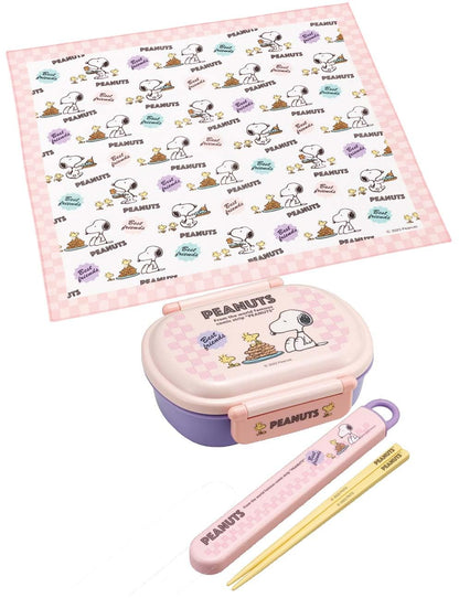 Skater Kids Lunch Cloth 43x43cm Snoopy 80s Cafe Japan Made- Japan Figure Store - #1 Bring To You The Best Japanese Goods