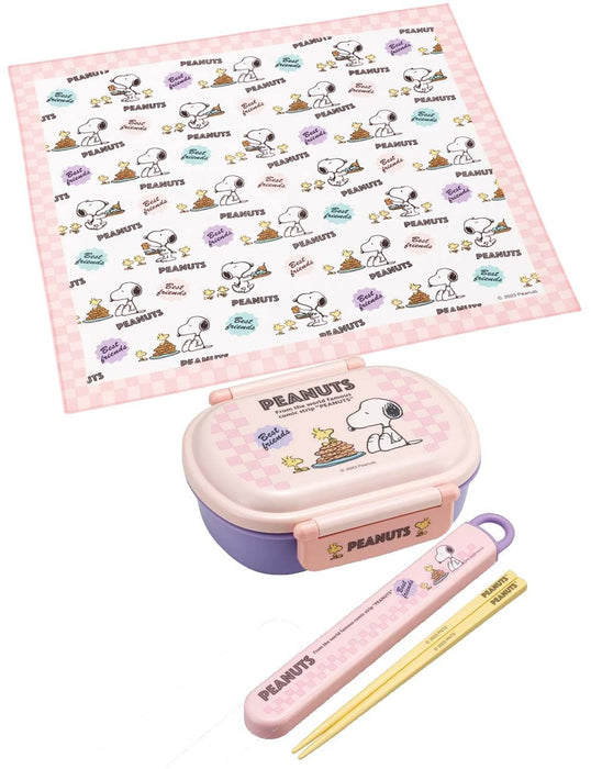 Skater Kids Lunch Cloth 43x43cm Snoopy 80s Cafe Japan Made- Japan Figure Store - #1 Bring To You The Best Japanese Goods