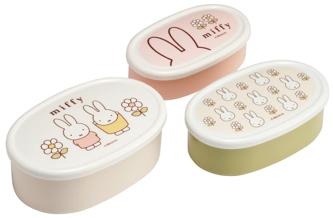 Skater Miffy Antibacterial Lunch Box Set 3 Sizes Made in Japan- Japan Figure Store - #1 Bring To You The Best Japanese Goods