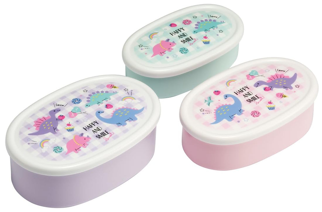 Skater Happy Smile Rainbow Lunch Box Set of 3 860ml Made in Japan- Japan Figure Store - #1 Bring To You The Best Japanese Goods