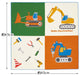 Skater Brand Japanese Lunch Cloth with Working Car Design 43 x 43cm- Japan Figure Store - #1 Bring To You The Best Japanese Goods