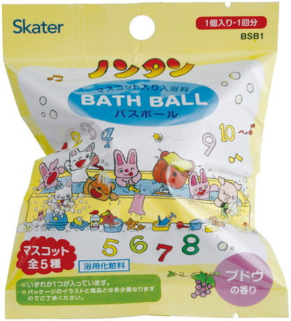 Skater Bath Bomb - Nontan Mascot Bath Additive Ball Bsb1-A- Japan Figure Store - #1 Bring To You The Best Japanese Goods
