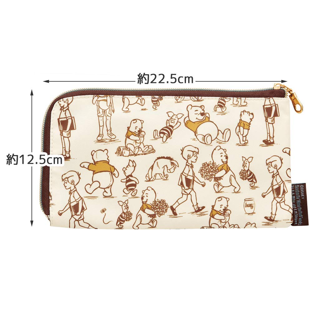 Skater Disney Winnie The Pooh Mask Storage Pouch Case - Mkp1-A- Japan Figure Store - #1 Bring To You The Best Japanese Goods