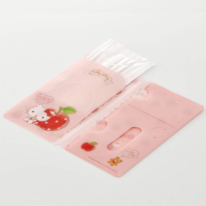 Skater Hello Kitty Mask Case with Card & Small Item Storage Sanrio Happiness Girl Mkc1-A- Japan Figure Store - #1 Bring To You The Best Japanese Goods