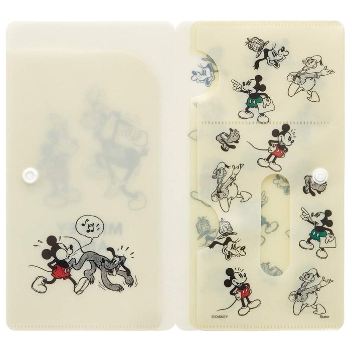 Skater Disney Mickey Mouse Mask Case Small Items and Card Storage Mkc1- Japan Figure Store - #1 Bring To You The Best Japanese Goods