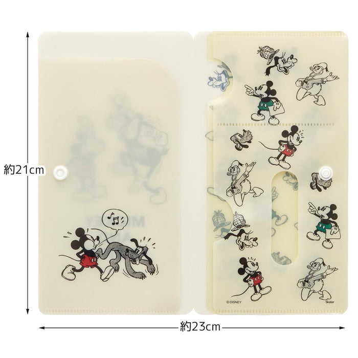 Skater Disney Mickey Mouse Mask Case Small Items and Card Storage Mkc1- Japan Figure Store - #1 Bring To You The Best Japanese Goods
