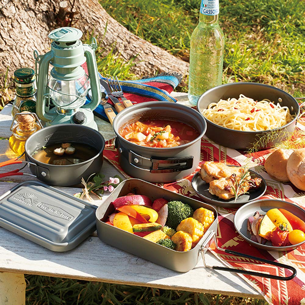 Skater 850ml Outdoor Mess Box No Seasoning Required - Live in Nature Aftm8-A- Japan Figure Store - #1 Bring To You The Best Japanese Goods