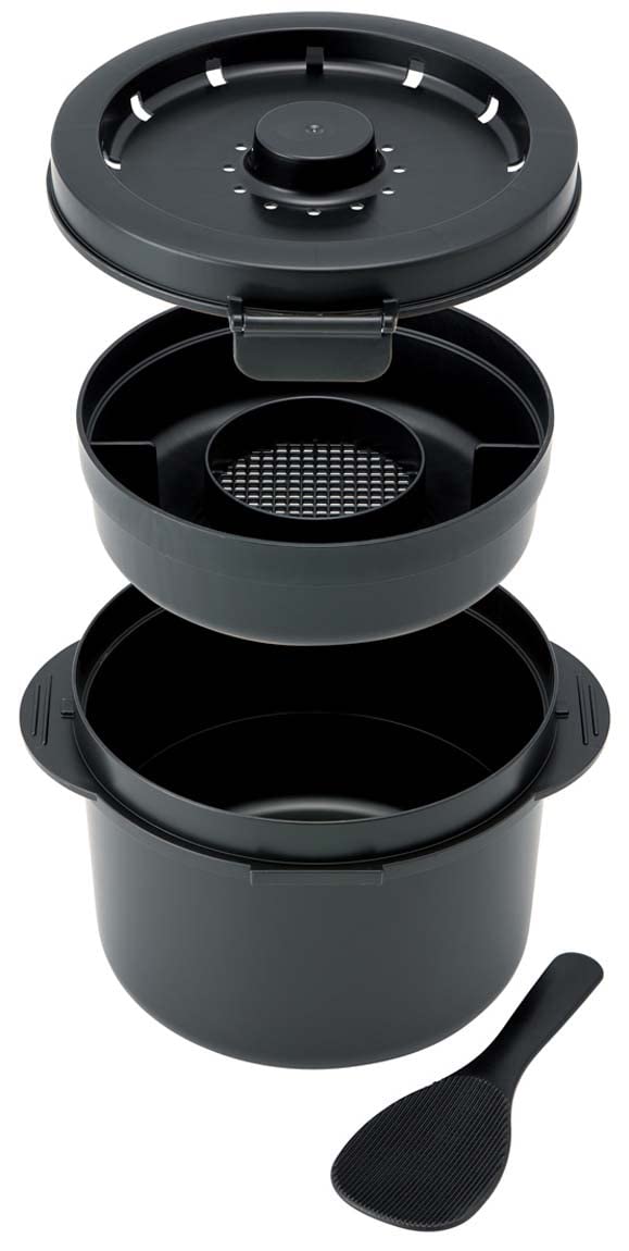 Skater 2-Cup Microwave Rice Maker for Low-Carb Cooking Udg2N-A- Japan Figure Store - #1 Bring To You The Best Japanese Goods