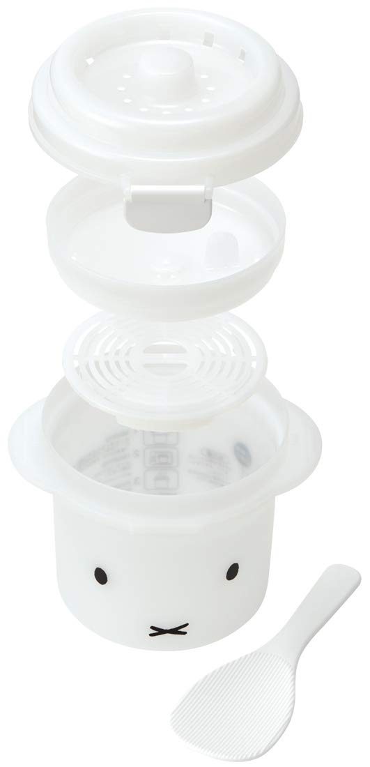 Skater 1 Cup Microwave Rice Cooker and Maker with Rack 640ml Capacity- Japan Figure Store - #1 Bring To You The Best Japanese Goods