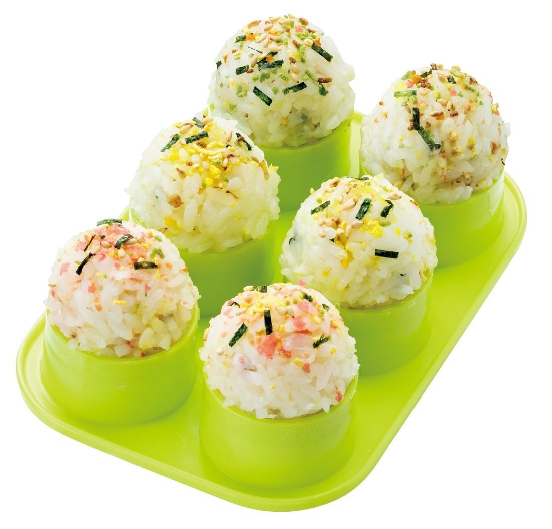 Skater Onigiri Maker Mini 3.5cm 6 Pieces - Basic Green Made in Japan- Japan Figure Store - #1 Bring To You The Best Japanese Goods