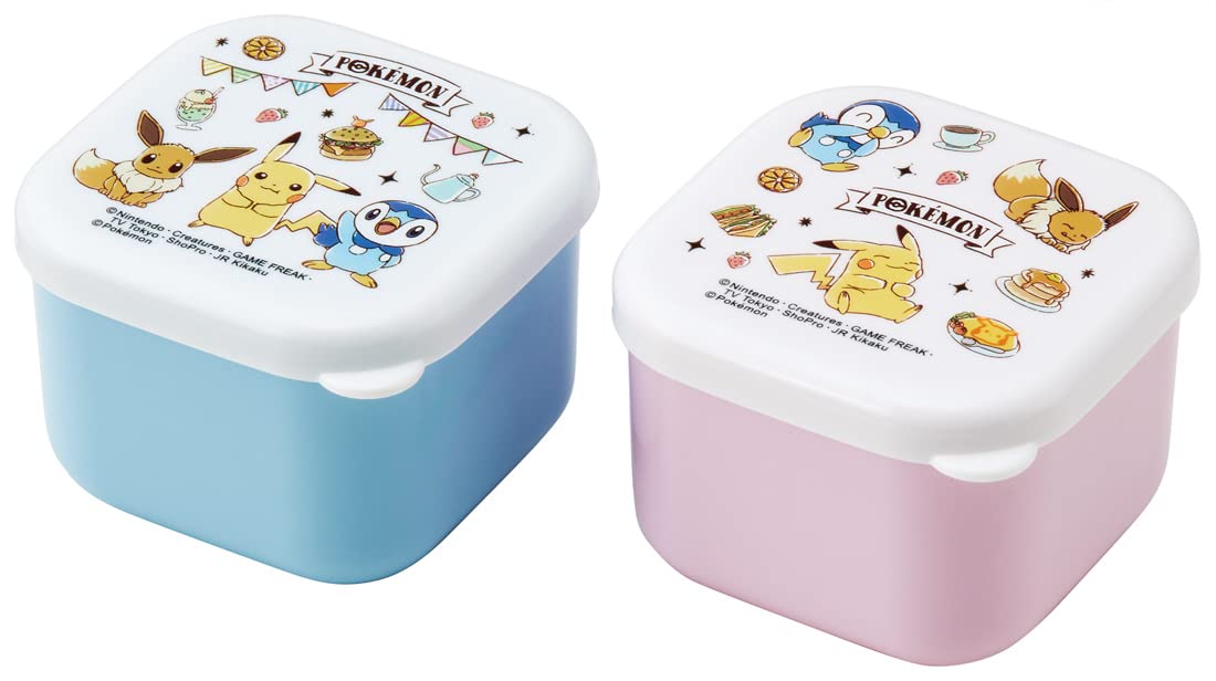 Skater Pokemon Cafe Art Mini Sealable Storage Container 130ml Set of 2 MO1WAG-A- Japan Figure Store - #1 Bring To You The Best Japanese Goods