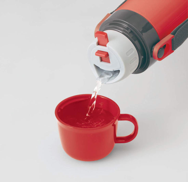 Skater Disney Cars 2Way Stainless Steel Water Bottle with Cup 600ml- Japan Figure Store - #1 Bring To You The Best Japanese Goods