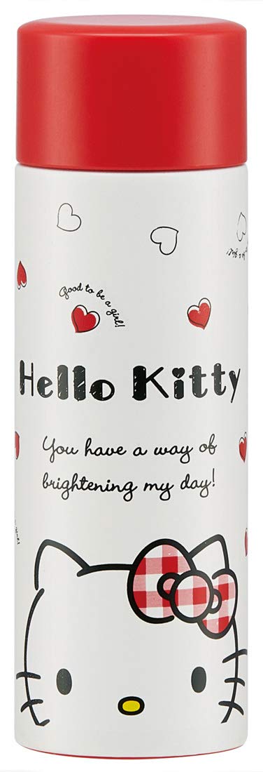 Skater Hello Kitty Mini Stainless Steel 120Ml Water Mug Bottle Red Heart- Japan Figure Store - #1 Bring To You The Best Japanese Goods
