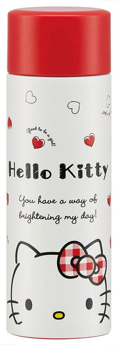 Skater Hello Kitty Mini Stainless Steel 120Ml Water Mug Bottle Red Heart- Japan Figure Store - #1 Bring To You The Best Japanese Goods