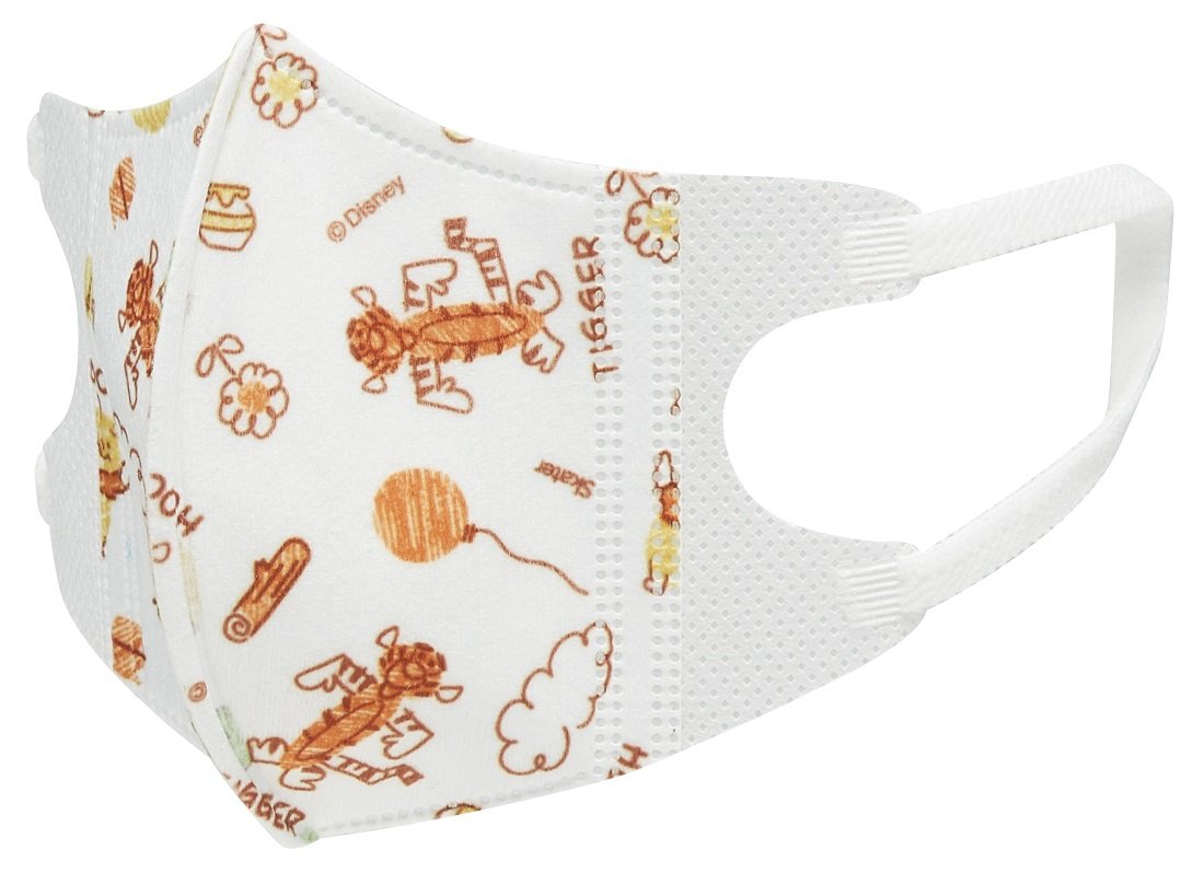 Skater Disney Winnie The Pooh 3-Ply 3D Mask for Children 2-3 Pack of 5 Mskb1-A- Japan Figure Store - #1 Bring To You The Best Japanese Goods