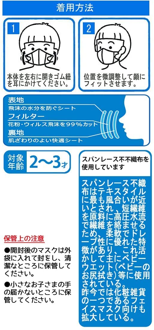 Skater Disney Winnie The Pooh 3-Ply 3D Mask for Children 2-3 Pack of 5 Mskb1-A- Japan Figure Store - #1 Bring To You The Best Japanese Goods