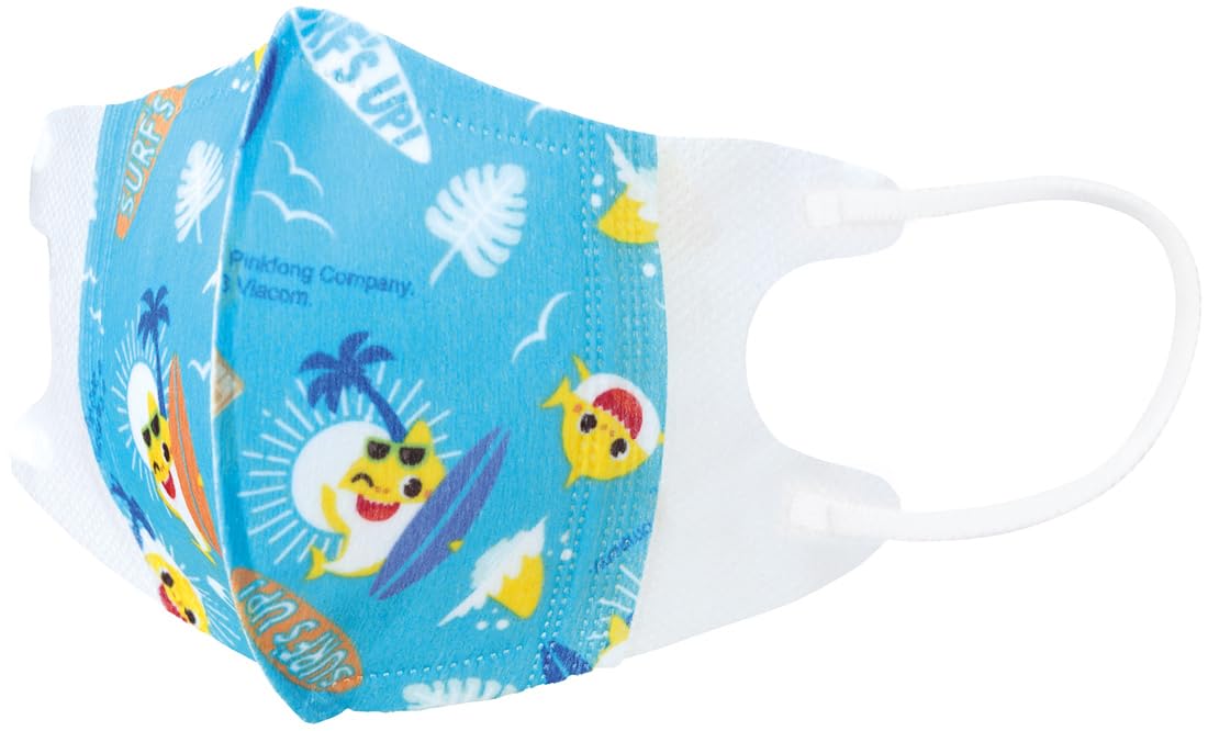Skater Baby Shark 23 Mskb1N-A 3-Ply Non-Woven 3D Masks for 2-3 Year Olds 7 Pack- Japan Figure Store - #1 Bring To You The Best Japanese Goods