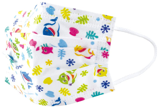 Skater Baby Shark 3-Ply Children's Mask 30-Pack Box Mskp30-A- Japan Figure Store - #1 Bring To You The Best Japanese Goods