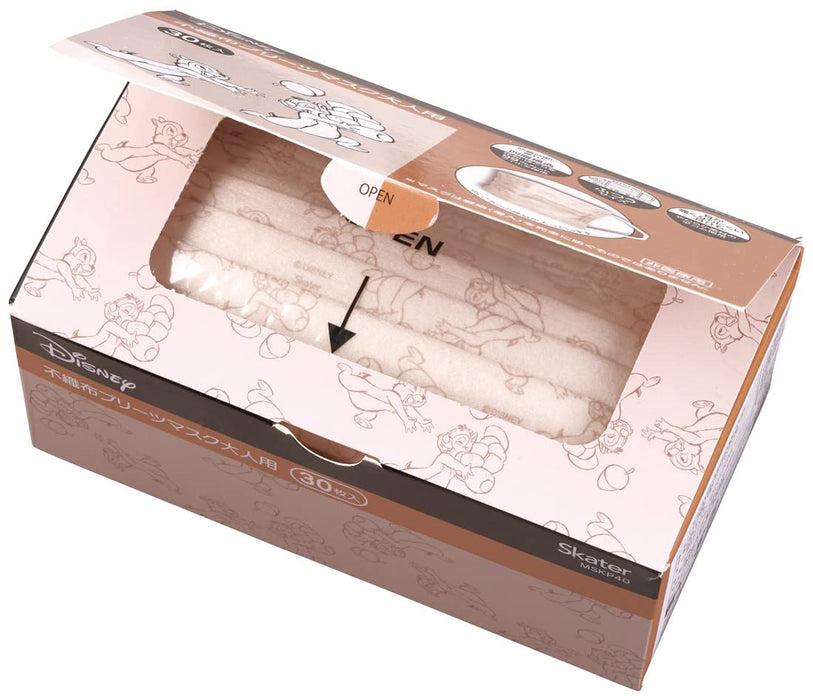 Skater Disney Chip & Dale Regular Size 4-Ply Masks Box of 30 Extra Large - Mskp40-A- Japan Figure Store - #1 Bring To You The Best Japanese Goods