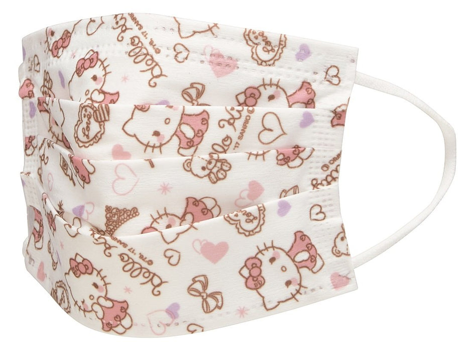 Skater Hello Kitty Mask Pack of 10 Three-Ply Non-Woven for Children and Women Mskp3-A- Japan Figure Store - #1 Bring To You The Best Japanese Goods