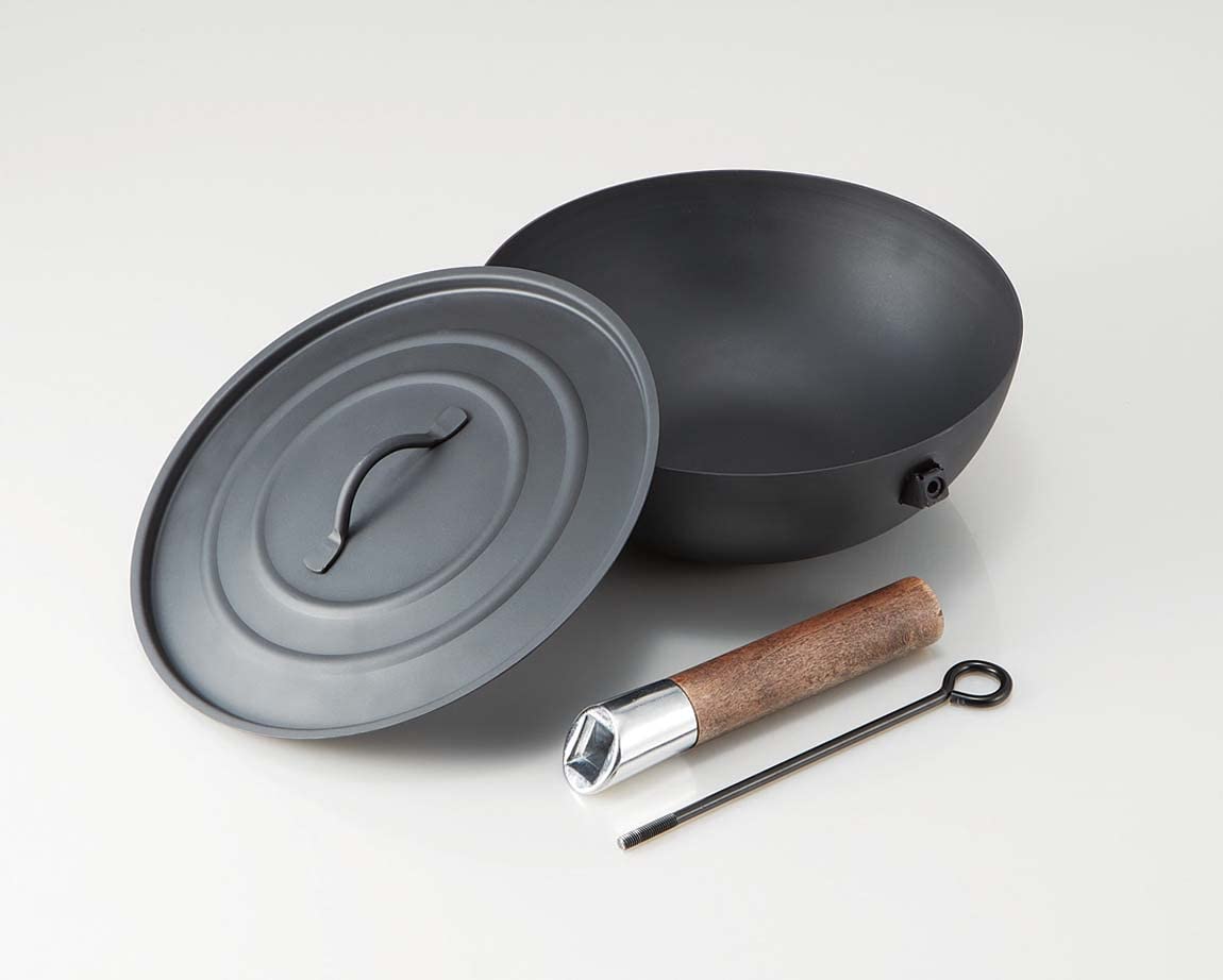 Skater 23cm Outdoor Wok with Detachable Handle Lid Storage Bag for Camping Ircn1-A- Japan Figure Store - #1 Bring To You The Best Japanese Goods