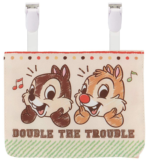 Skater Disney Chip & Dale Pocket Pouch Size 11x14x3cm Portable Outing Pochette Odkp1- Japan Figure Store - #1 Bring To You The Best Japanese Goods