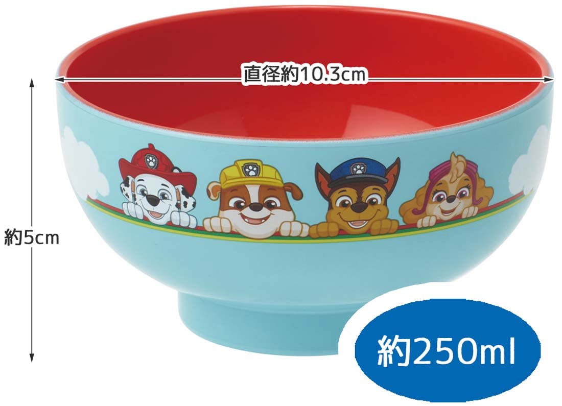 Skater Paw Patrol Kids Soup Bowl Painted 250ml - N6-A Series- Japan Figure Store - #1 Bring To You The Best Japanese Goods