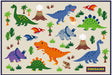 Skater Dinosaur Picnic Sheet 60x90cm - Compact Outdoor Mat VS1-A- Japan Figure Store - #1 Bring To You The Best Japanese Goods