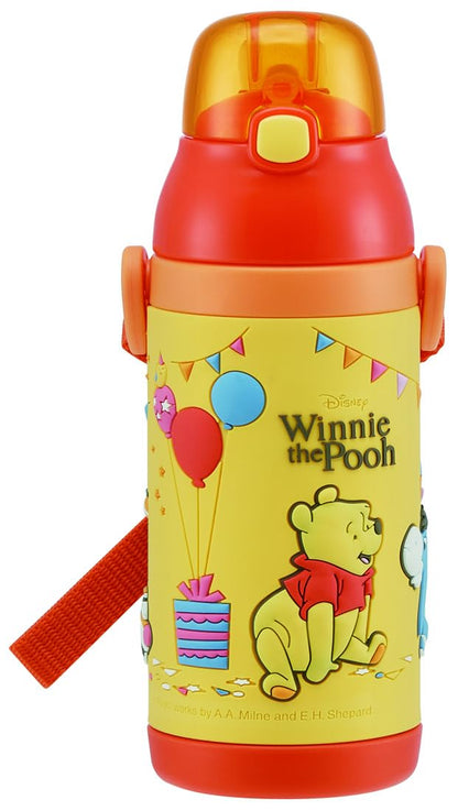 Skater Winnie The Pooh 3D One-Push Straw Bottle Pos.483639 - Sspv4 Edition- Japan Figure Store - #1 Bring To You The Best Japanese Goods