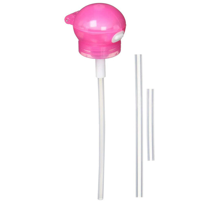 Skater Pink Push-Type Plastic Bottle with Straw Cap 350Ml & 500Ml Pshc3-A Model- Japan Figure Store - #1 Bring To You The Best Japanese Goods