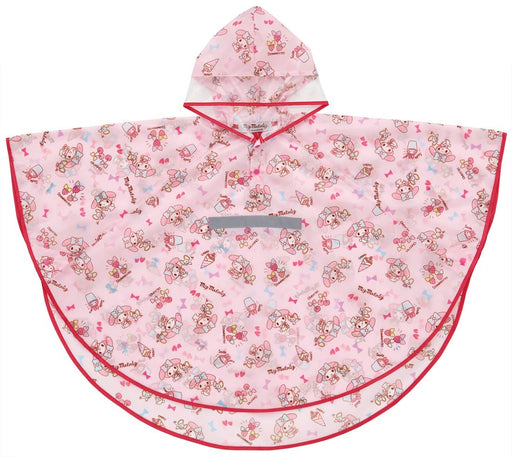 Skater My Melody Girls Rain Poncho Suitable for 110-125cm Height Sanrio Children's Raincoat- Japan Figure Store - #1 Bring To You The Best Japanese Goods