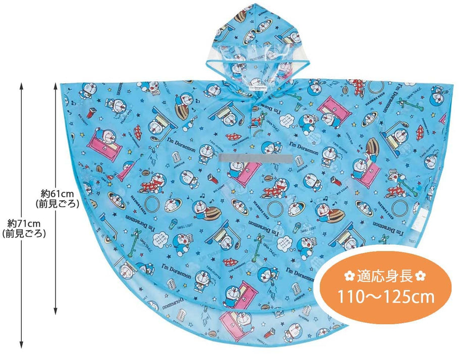 Skater Doraemon Kids Rain Poncho Secret Gadgets Raincoat Suitable for 110-125cm Height- Japan Figure Store - #1 Bring To You The Best Japanese Goods