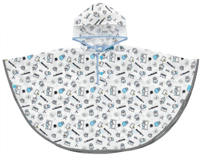 Skater Kids Rain Poncho 80-100cm - I'M Doraemon Sanrio Design Raincoat