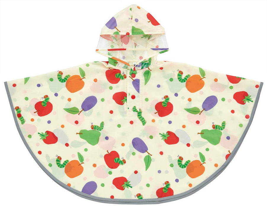 Skater Kids Rain Poncho Very Hungry Caterpillar Theme Suitable for 80-100cm Height- Japan Figure Store - #1 Bring To You The Best Japanese Goods