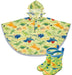 Skater Dinosaur Picture Rain Poncho for Kids Suitable for 80-100cm Height- Japan Figure Store - #1 Bring To You The Best Japanese Goods