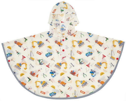 Skater Kids Rain Poncho - Suitable for 80-100cm Height Working Vehicle Theme- Japan Figure Store - #1 Bring To You The Best Japanese Goods