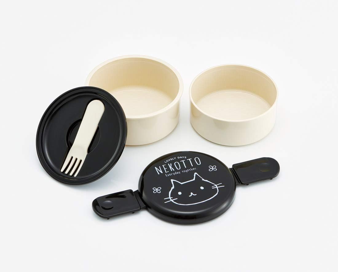 Skater Nekotto Round Lunch Box 500Ml Capacity Made in Japan- Japan Figure Store - #1 Bring To You The Best Japanese Goods